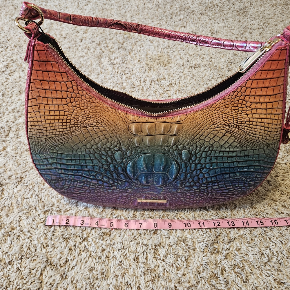 Colorful Crocodile Embossed Women's Bag